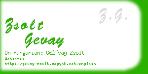 zsolt gevay business card